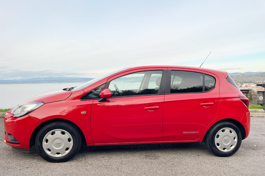 Noleggia Opel Corsa E R 3 in Italia a partire da € al giorno Opel-Corda-Red-Profile