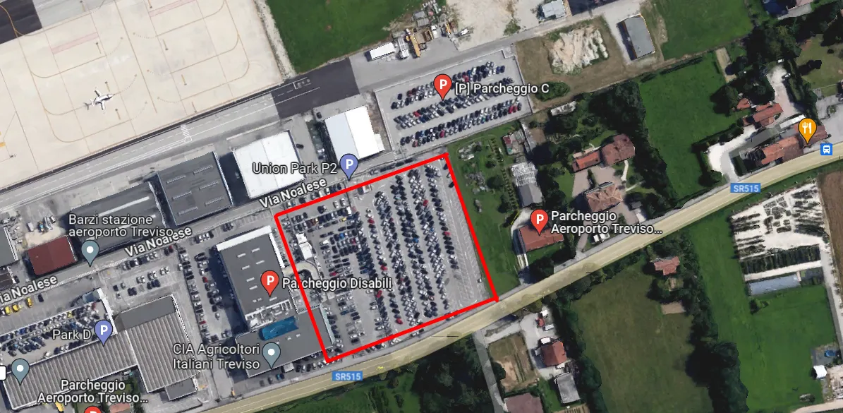 ritiro auto parcheggio aeroporo treviso