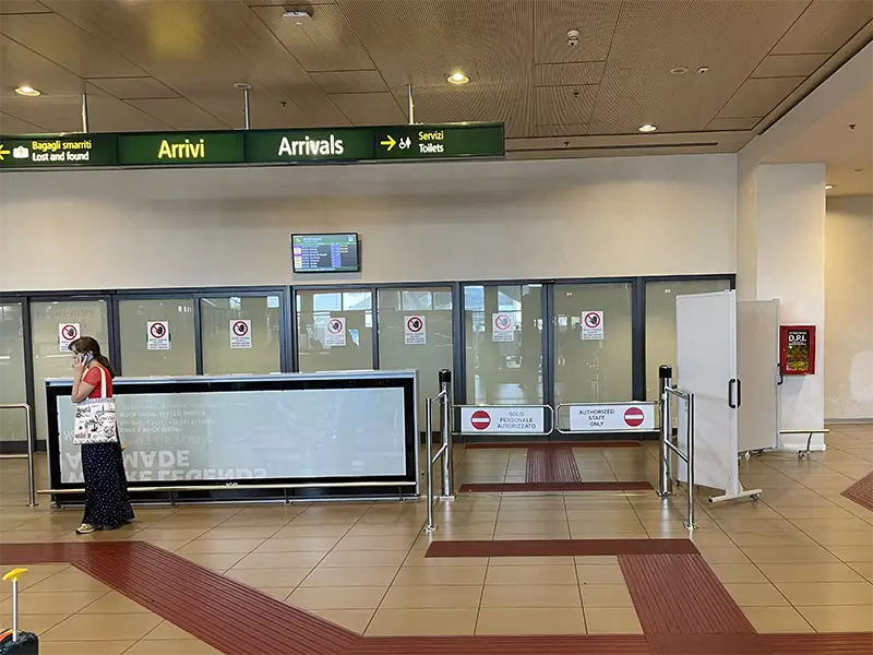 arrivals Treviso