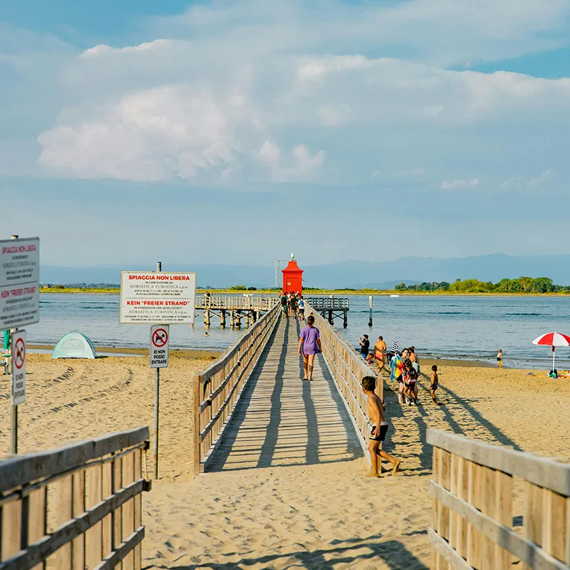 Il lungomare Lido di Jesolo