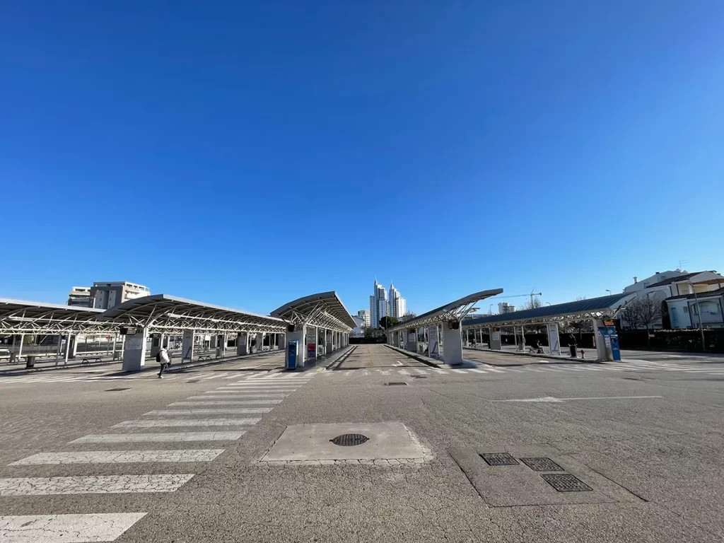 parcheggio presso bus station lido di jesolo